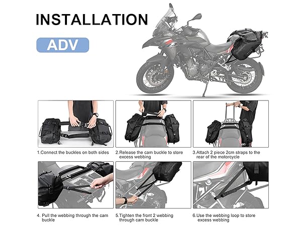 RHINOWALK MT1428 モーターサイクルサドルバッグ Lサイズ Amazon.com: Rhinowalk Motorcycle Saddle Bags Waterproof Anti