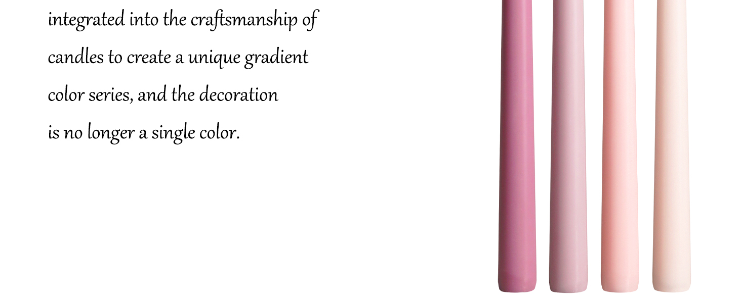 12 Inch Purple Taper Candles Set of 4