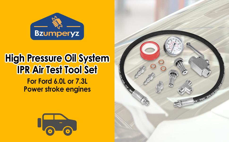 Bzumperyz High Pressure Oil System IPR Air Test Tool Set