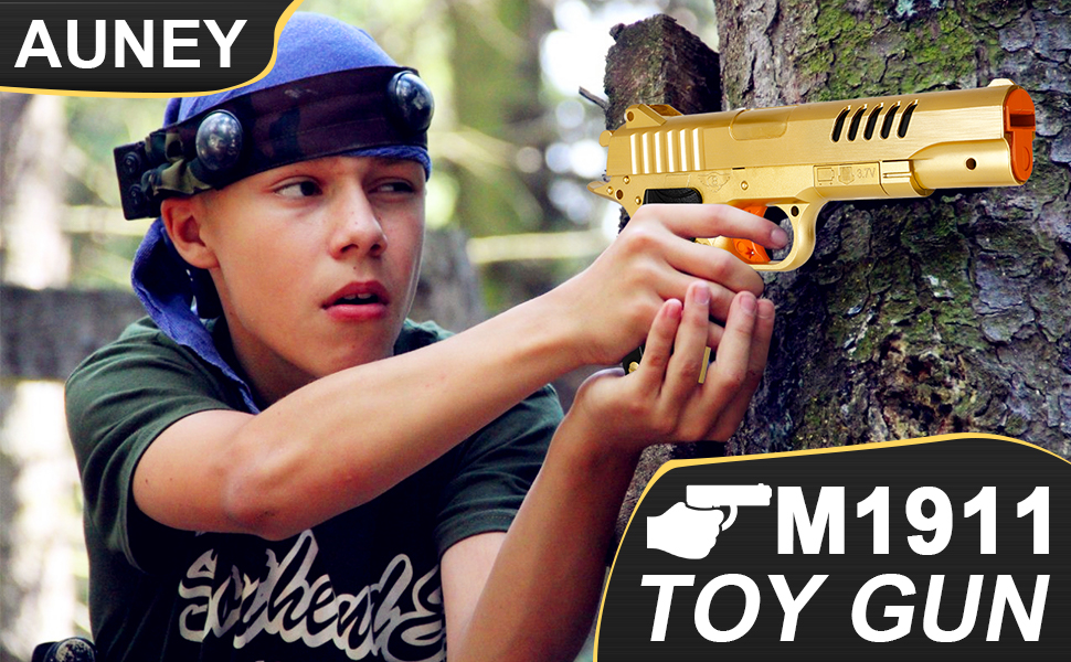 Auney Toy Gun with Soft Bullet 256 tablets,Scope and Goggles,Classic