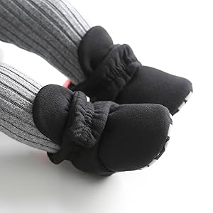 Baby Boys Girls Booties Non Skid Soft Sock Cotton Boots Infant Slippers Newborn First Walker Shoes