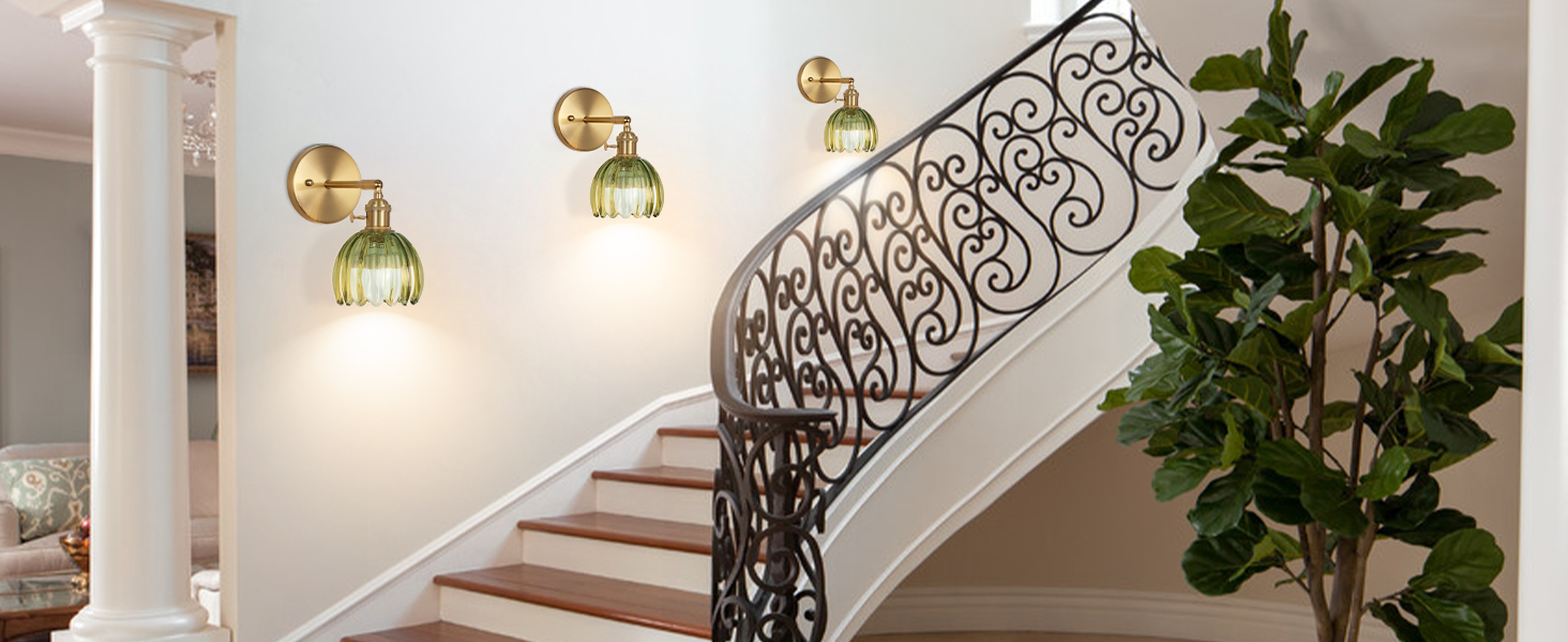 battery sconces set of 2