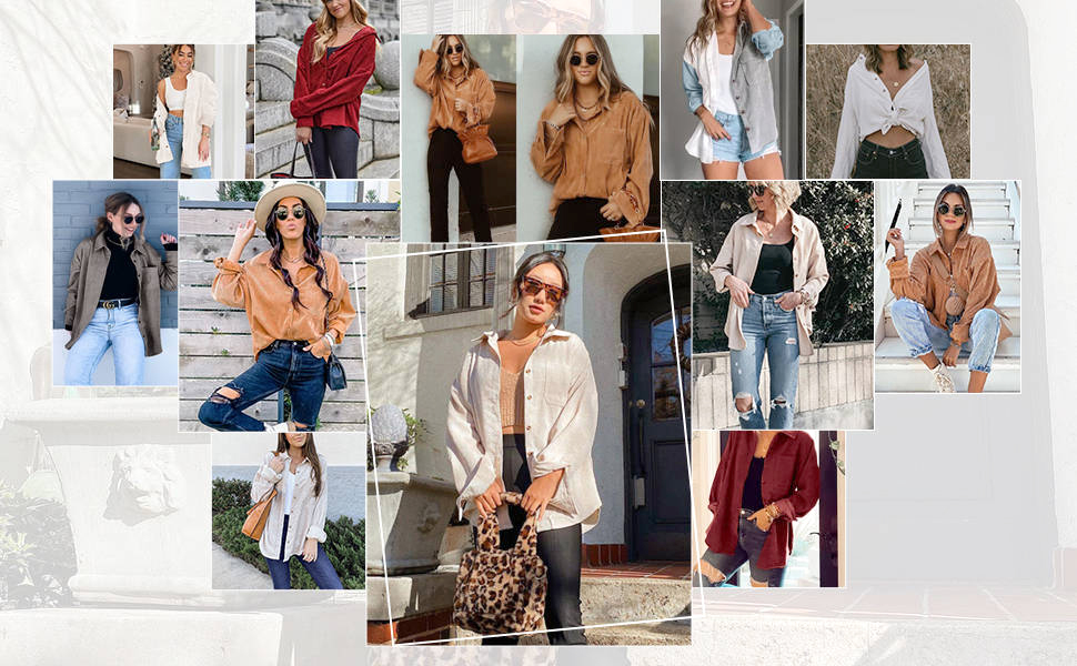 oversized coduroy shirt