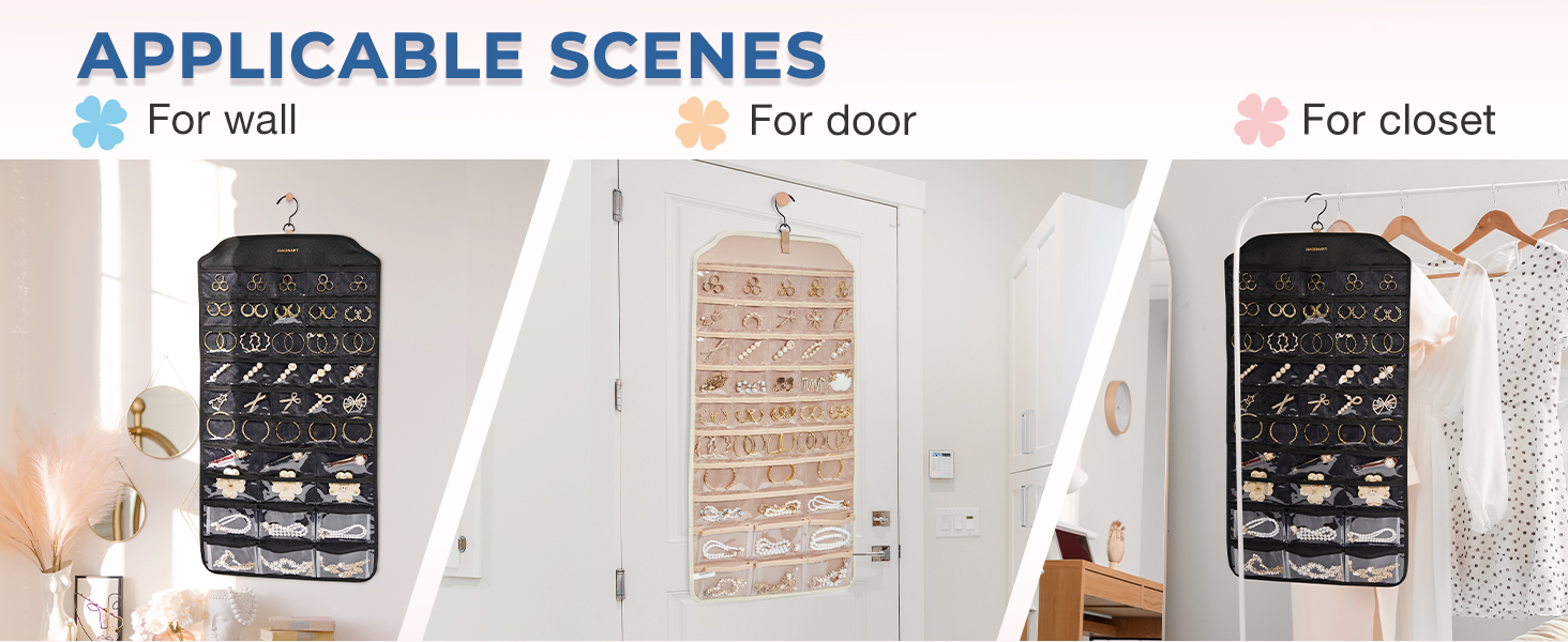 BAGSMART Hanging Jewelry Organizer, Jewelry Holder