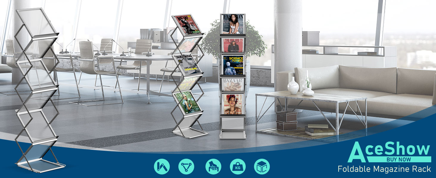 Foldable Magazine Rack