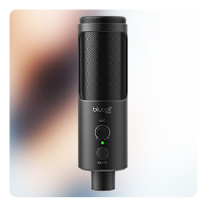 Blucoil USB Cardioid Condenser Microphone with Mute Button for Mac, Windows, Linux, Chrome OS