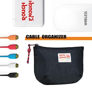 travel electronic organizer fit for kinds of cables cords power band thumb drive charger adaptor