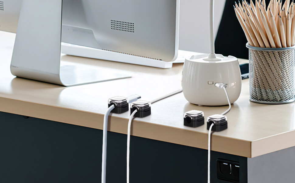 MAWFOZIN Cable Clips Cord Organizer Holder, 6 Pack