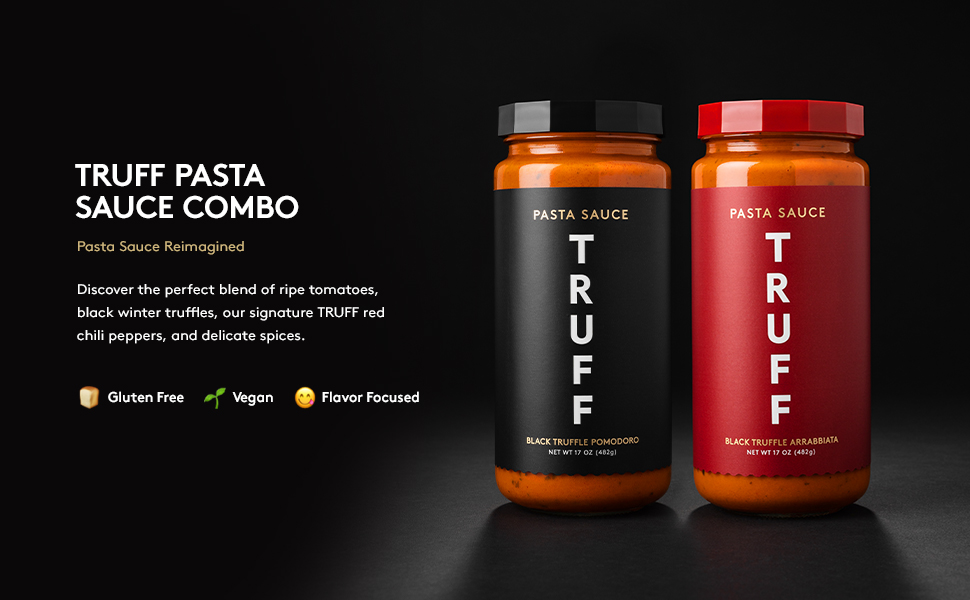 TRUFF Pasta Sauce Bundle, Black Truffle Pomodoro and