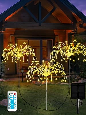 solar firework lights