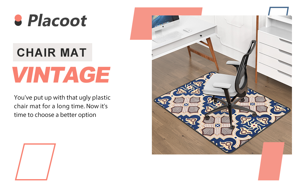 Heavy Duty Office Chair Mat for Carpet and Hardwood Floor
