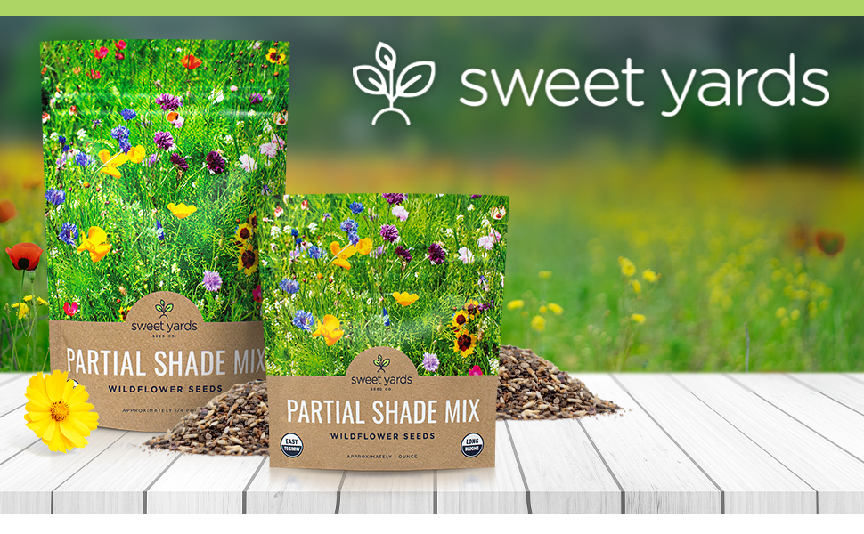 Wildflower Seeds Partial Shade Mix 1 Ounce Over 7,000