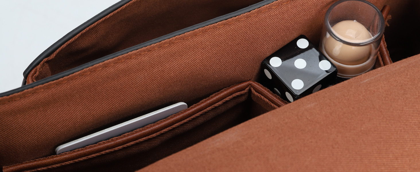 Poches intérieures ouvertes