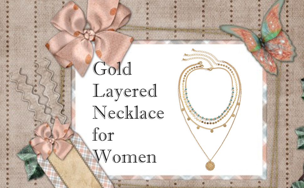 Gold Layered Necklace for Women