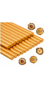 Gold wax seal sticks