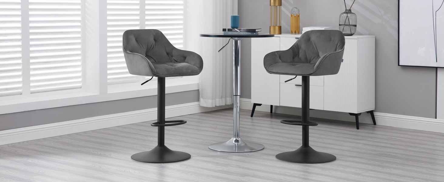 WOLTU Tabouret Bar, Lot de2, Chaise de Bar, Chaise Haute Bar