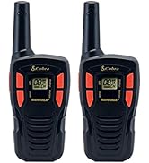 Cobra MicroTalk トランシーバー 2台セット Cobra CX116A 18-Mile Two-Way Radio - Black, Pack of 2 for