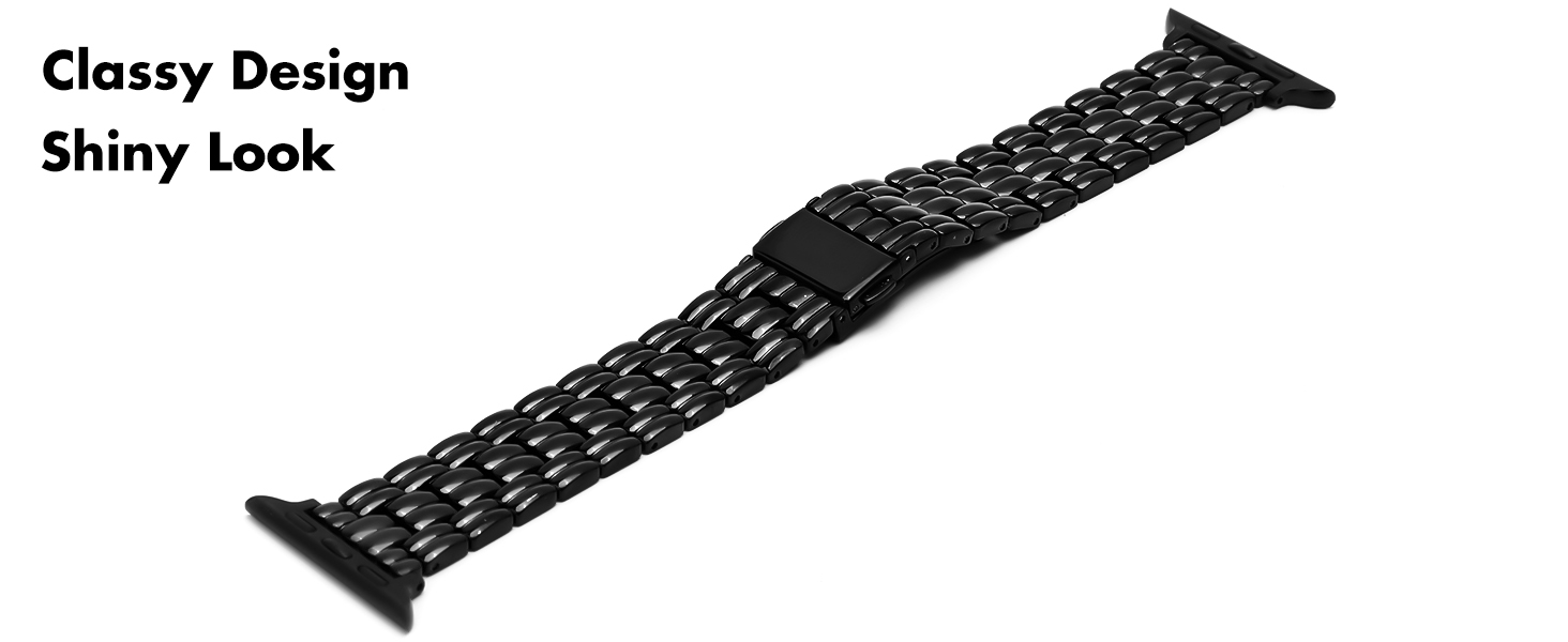 TISIMO black apple watch band for women