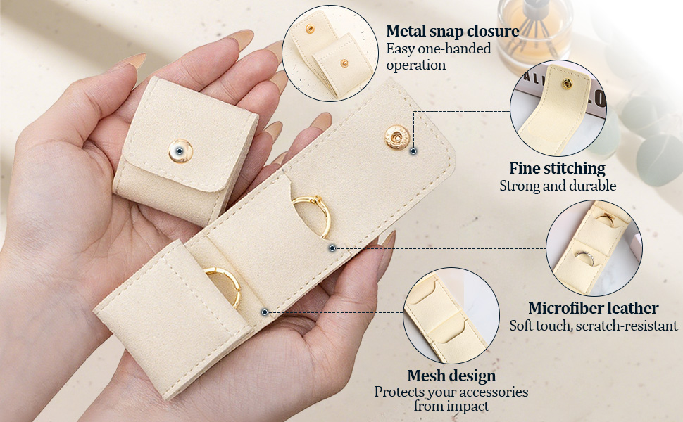 Foldable Jewelry Storage Bag, Compact, Lightweight, And Easy To Carry
