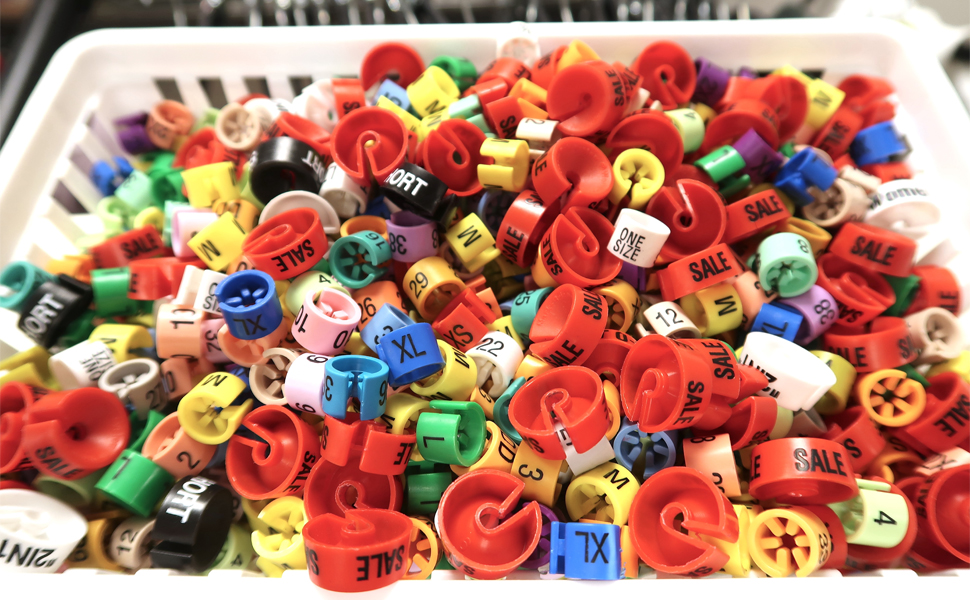 MECCANIXITY Clothes Hanger Marker (36M, White) Colored