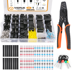 VIGRUE 947Pcs 22-16 AWG Waterproof Wire Connectors