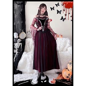 Amazon.co.jp: [SSUPTEMBER2] 魔女 小悪魔 鬼 花嫁 コスプレ