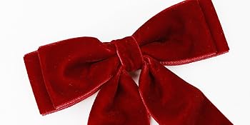 red hair bows clips