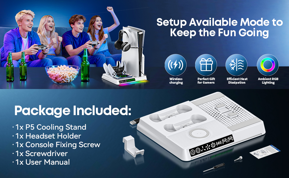 PS5 Cooling and Charging Station