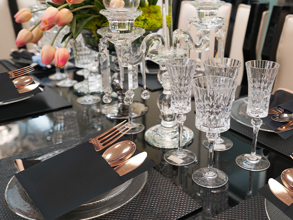 black party napkins