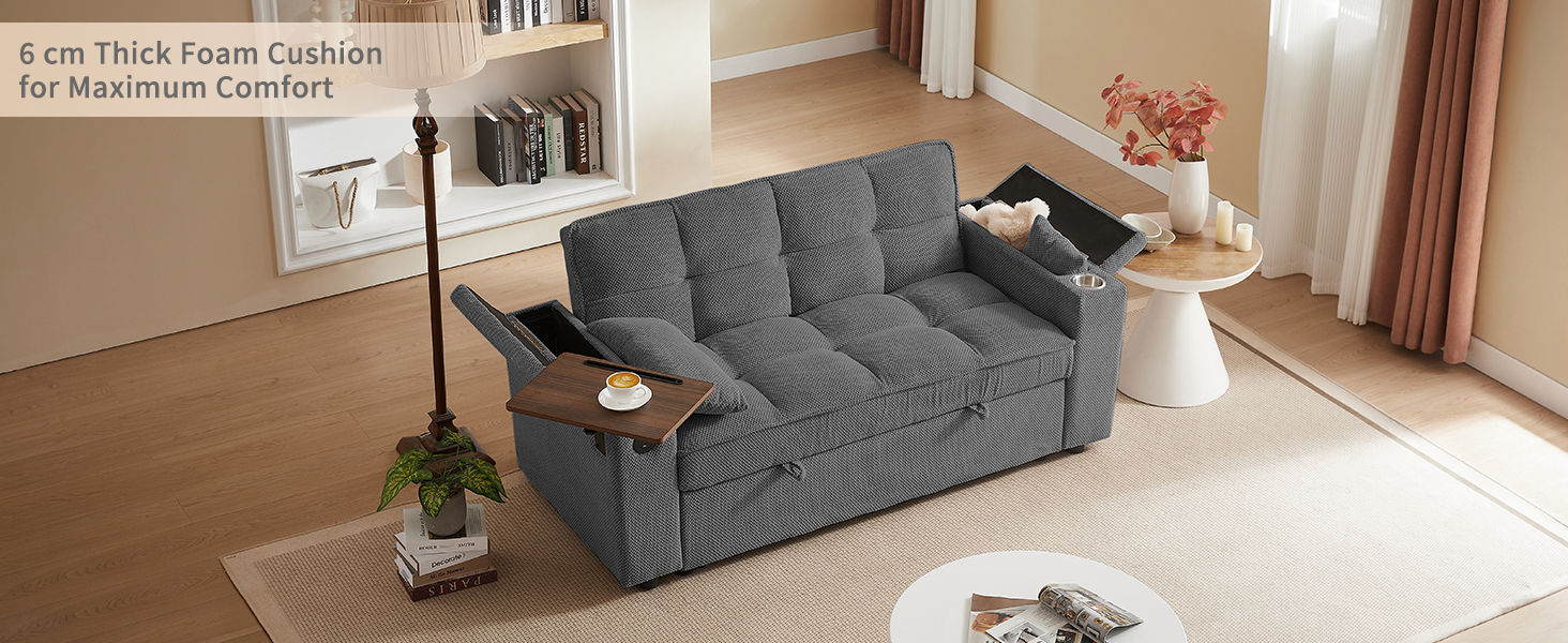Convertible Sleeper Sofa Bed