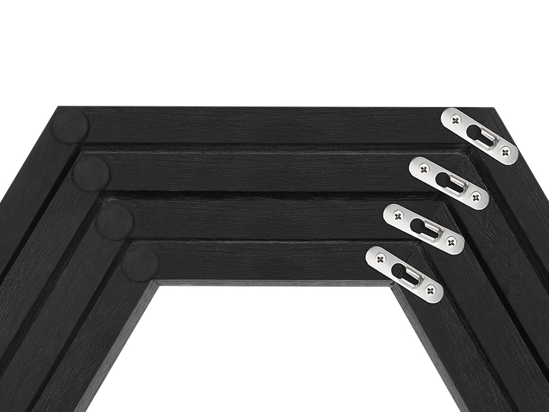 Hexagon Shelves for Wall, Hexagonal Floating Shelves Set of 8, Wall Mount