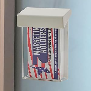 Single pocket wall mount card holder