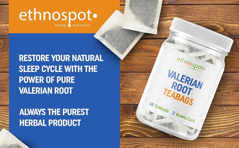Valerian Root Teabags Pure Valerian Tea 100 Natural