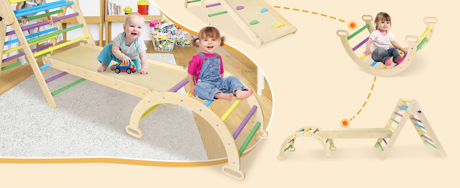 Foldable Toddler Climbing Toys Indoor