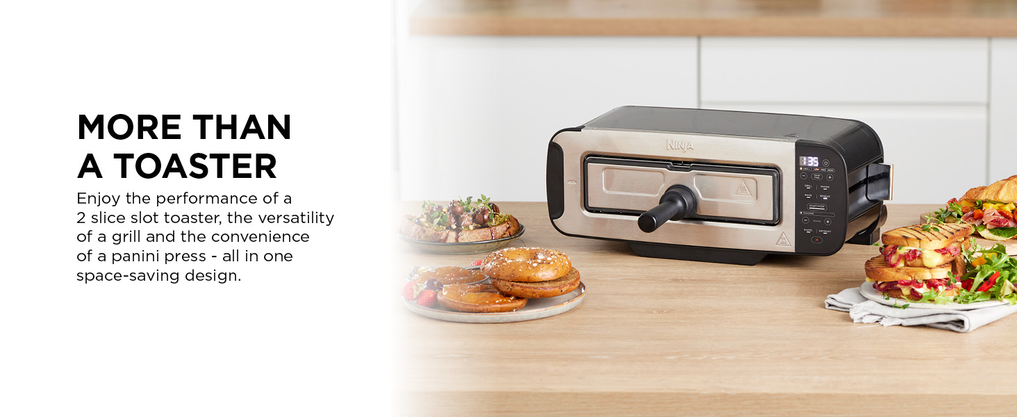 Ninja Foodi 3-in-1 Toaster, Grill & Panini Press ST200UK