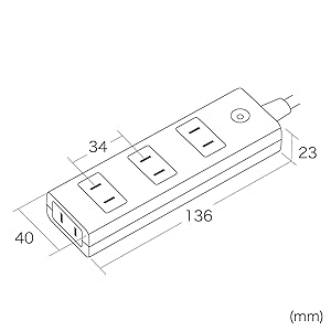 Amazon.co.jp: サンワサプライ(Sanwa Supply) 電源タップ 4個口