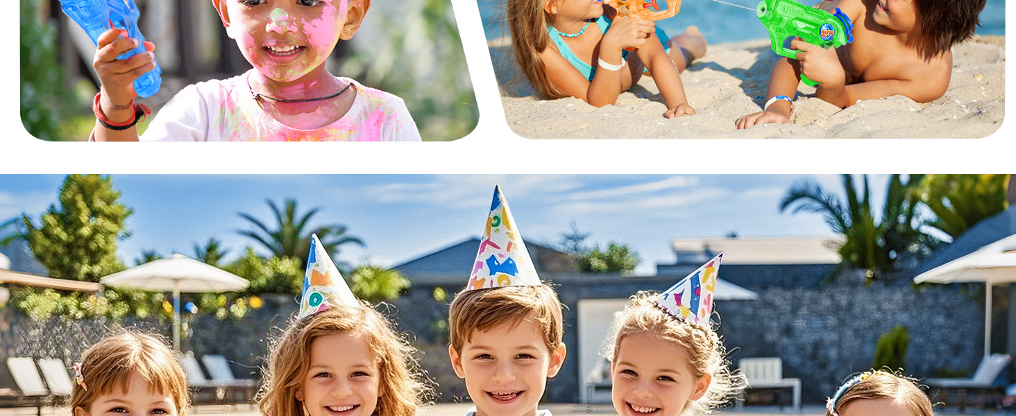 4 Pack Mini Water Gun for Kids Toddler
