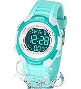 Juboos Kids Digital Watch for Boys Girls 5-18, 7 Colors LED Light Kids Sports Outdoor Wristwatch,...
