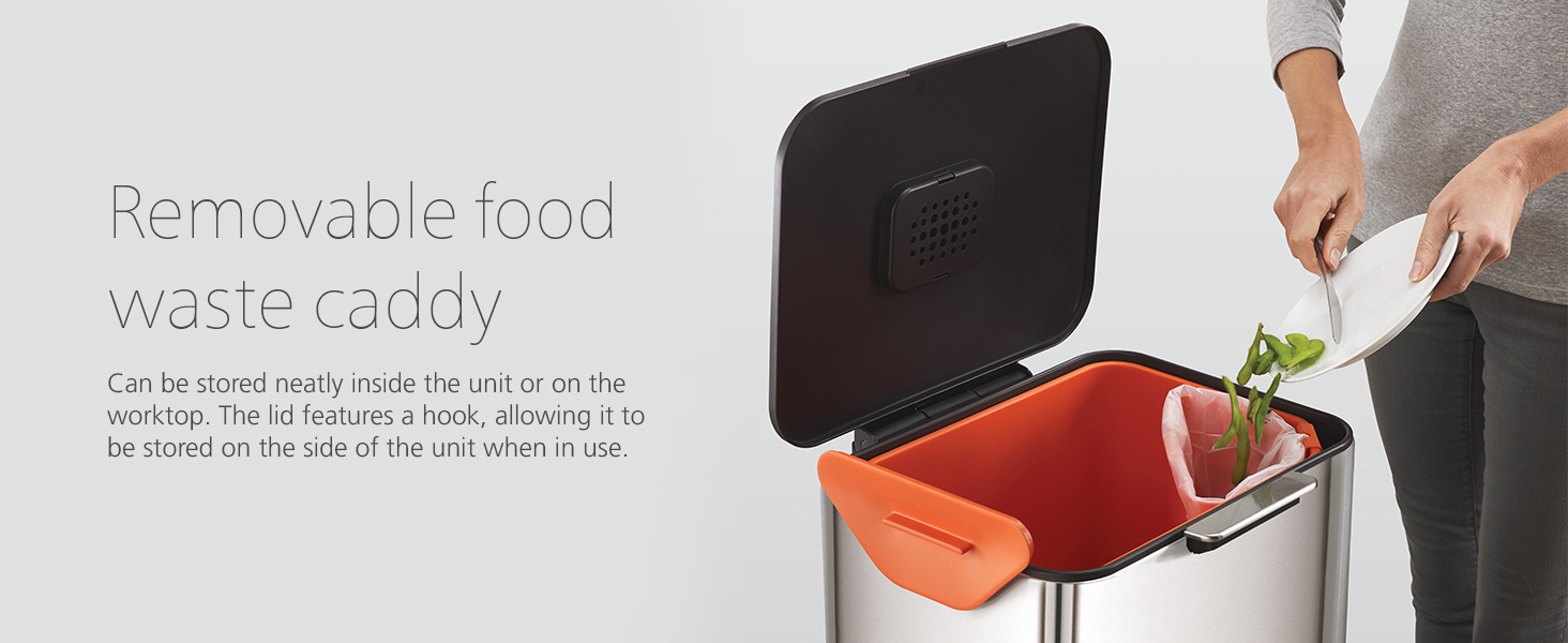 Joseph Joseph 30106 Totem Max 60litre Waste Separation & Recycling Unit Carbon Black