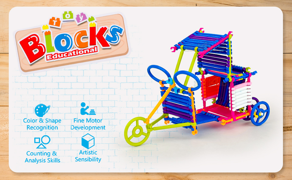 building block ; toys for kids boys 3 5 years Educational Play Games for Kids House DIY Puzzle Set