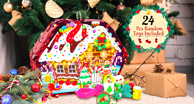 CHRISTMAS GINGERBREAD HOUSE PINATA