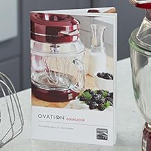 Picture of the exclusive Kenmore Ovation cookbook on a kitchen counter