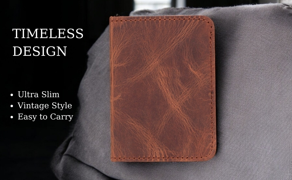 leather slim wallet