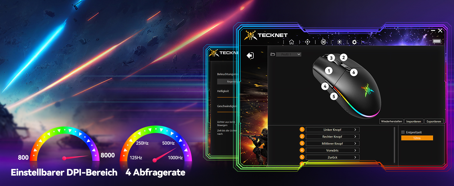 Kabellose Gaming-Maus