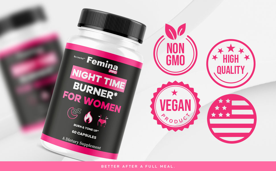femina pro nighttime pills femina night time capsules for women supplement support