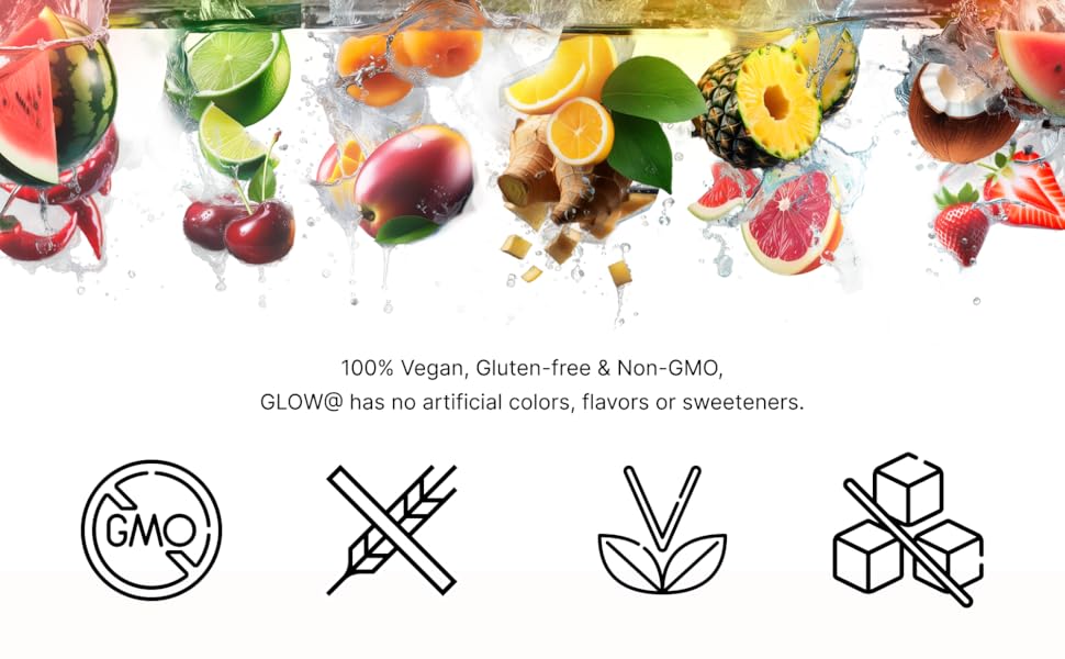 GLOW Beverages Sparkling Energy Drink Low Calorie