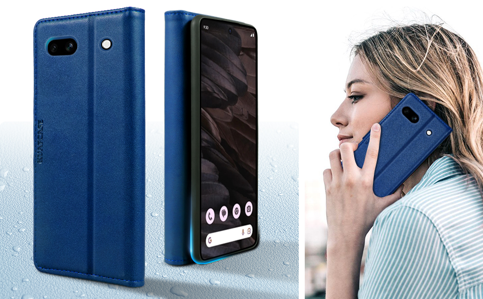 Mobile Phone Case for Google Pixel 7A Case with Tempered Glass Screen