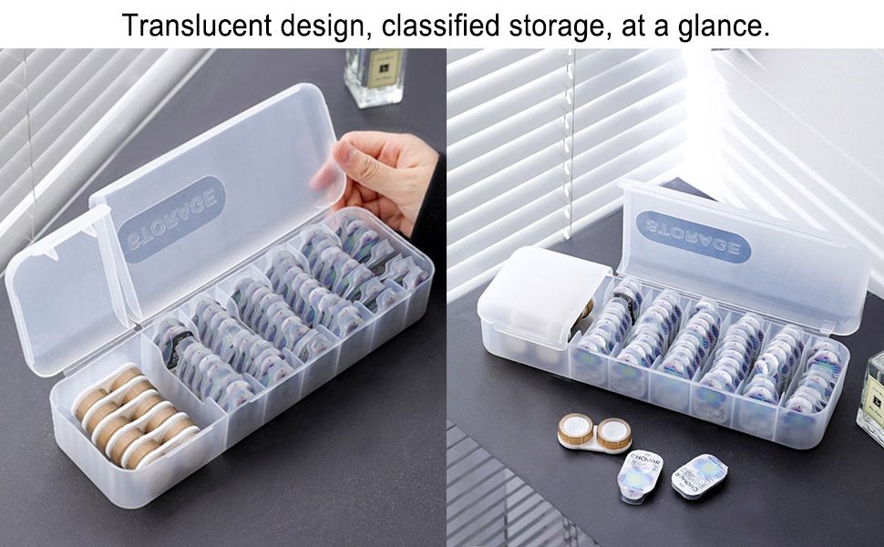 Xxmbbjy 2 PCS daily disposable contact lens case storage
