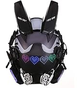 Marikito Cyberpunk Mask Helmet Futuristic Mask Techwear Mask Sci Fi Mask Gothic Mask Halloween Co...