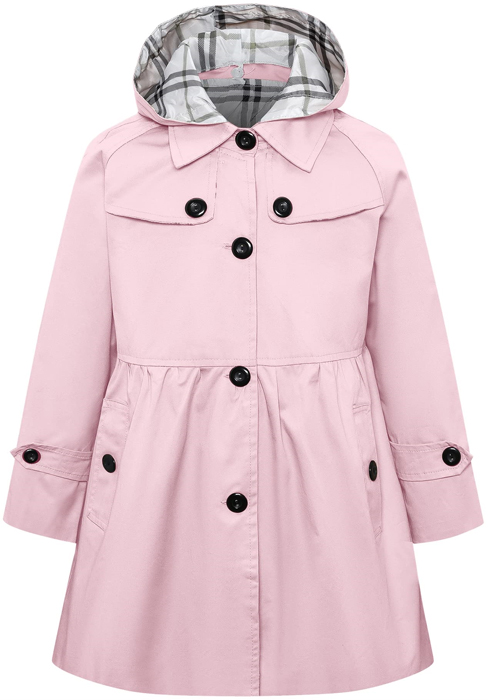 Girl's Single Breasted Trench Coat